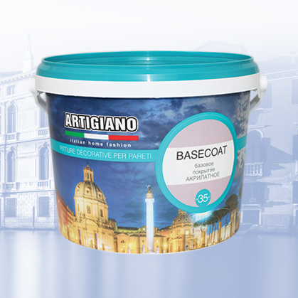 ARTIGIANO Базовое акрилатное покрытие BASECOAT (БЭЙСКОУТ)
