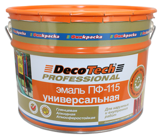 DecoTech Эмаль ПФ-115 алкидная глянцевая