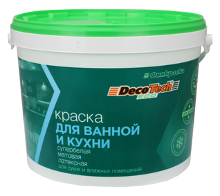 DecoTech Eco Краска в/э для ванной и кухни DecoTech Eco