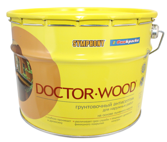 SYMPHONY Антисептик грунтовочный Doctor Wood (на основе льняного масла)